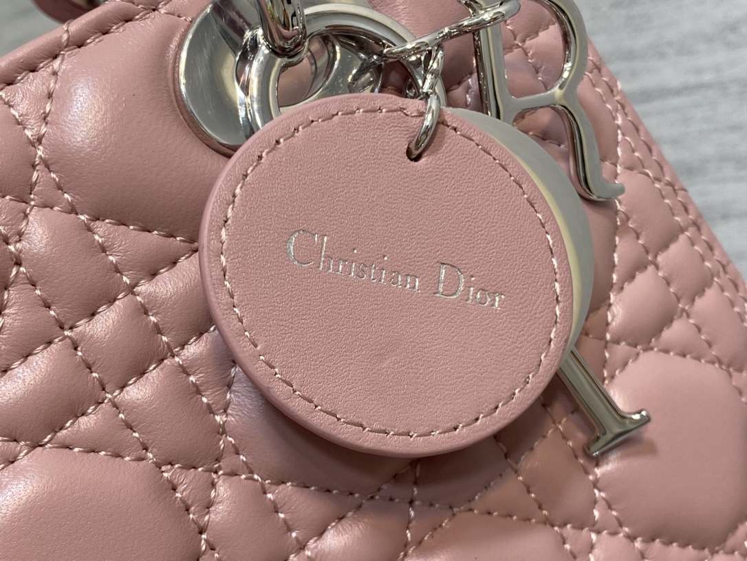 Medium Lady Dior Bag Blush Cannage Lambskin